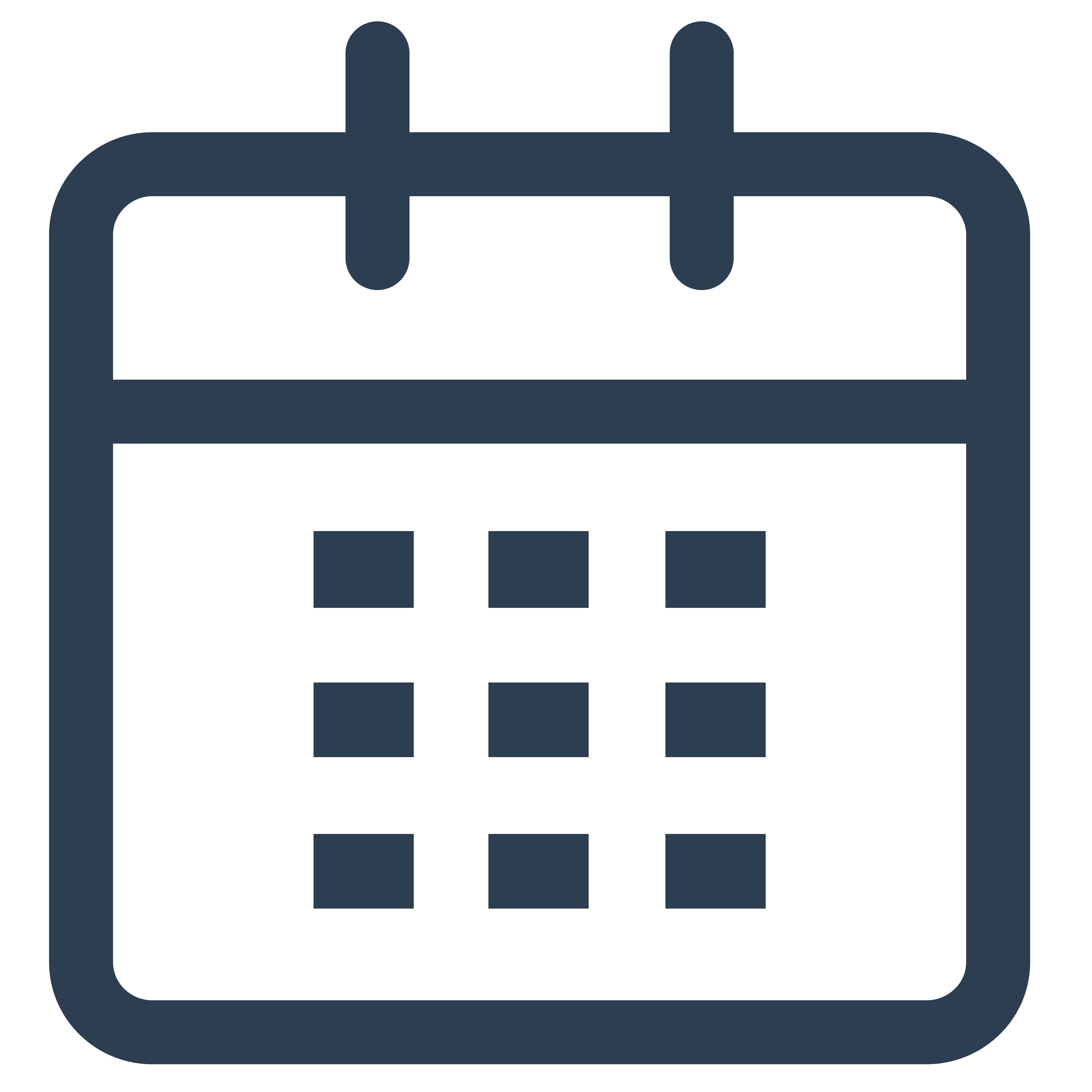 Icon representing cloud based calendar for appointments