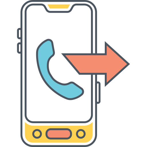 Icon depicting call forwarding service