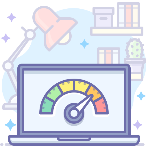 Icon reflecting network performance