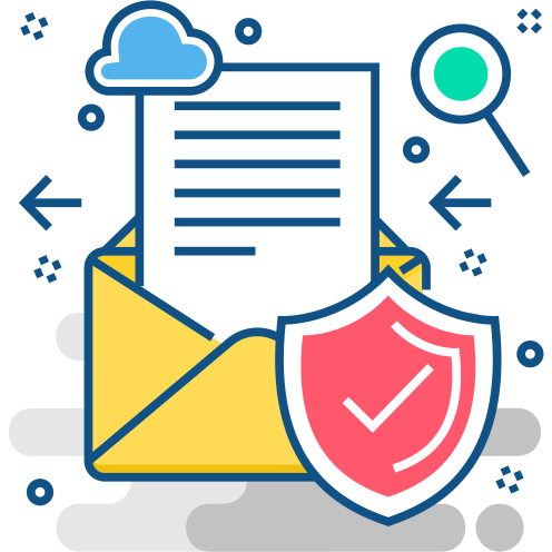 Icon showing secure email