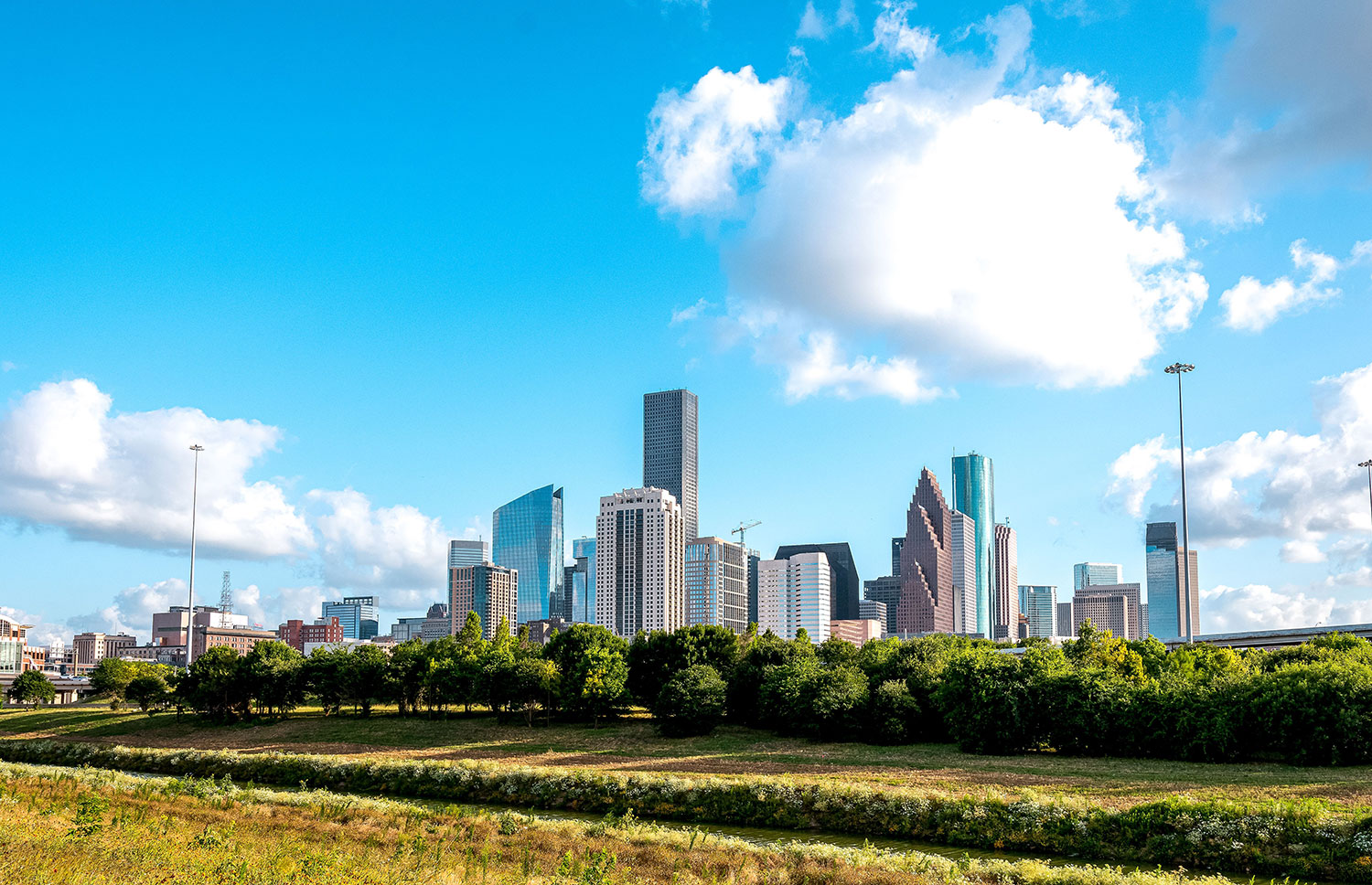 Houston skyline during the day